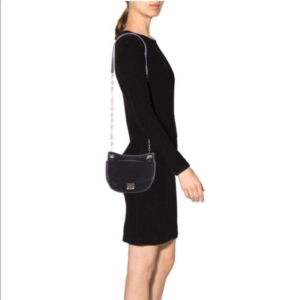 Massimo Dutti leather mini cross body bag